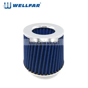 Performance Air Filter 3" 76mm Air Intake Filter160mm Height High Flow Cone Cold Clamp-on Motorcycle Air Intake Filter thumbnail-1