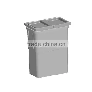 8L Plastic Trash Can With Lid and Handle, Waste Bin, Garbage Can thumbnail-2