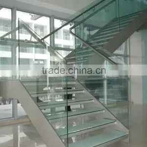 Tempered Glass Panel Glass Railing Stairs thumbnail-1