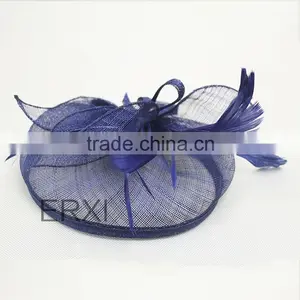 Wholesale Fashion 100% Sinamay Material Base Hat Fascinator For Women thumbnail-1