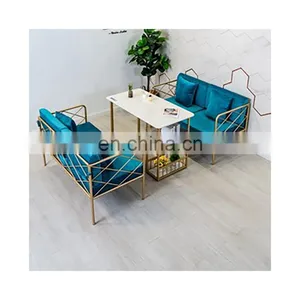 Hot Sale Waiting Room Chairs Salon Bench Hair Beauty Salon Reception Chair Waiting Chair thumbnail-1