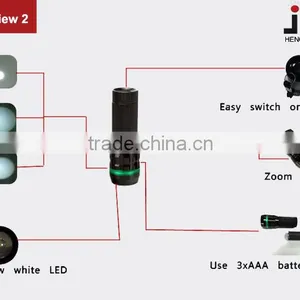 JAK HF1206 1W LED Telescopic Torch thumbnail-3