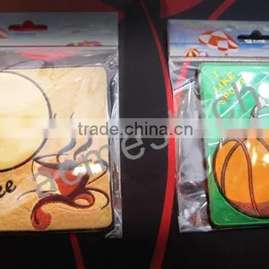 Fashion Embroidered Cup Mat / 3d Embroidered Satin Cup Mat/ Lovely Cup Mat thumbnail-1