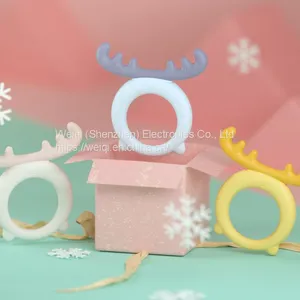 Silicone Deer Shape Toothbrush Chew Teether Toy thumbnail-1