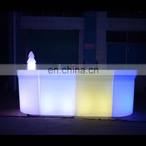 Bar And Pub Furniture Style Illuminated Led Bar Counter for Sale LED Light Sofa Mobile Bar thumbnail-2