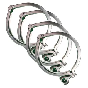 Stainless Steel 304 Single Pin Heavy Duty Tri Clamp Sanitary Clamp With Wing Nut thumbnail-1