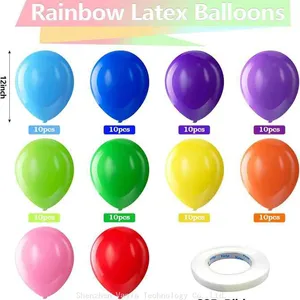 Factory Direct Pastel Rainbow Balloon Sets - 60-120 Pcs, Macaron Colors, Preferred by Wedding Planners thumbnail-5