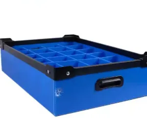 Versatile PP Corrugated Foldable Storage Bin With Divider Panel thumbnail-2