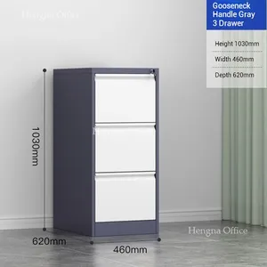 Space-saving Metal Card Storage Cabinet | 200 Folders Capacity per Drawer | Workshop & Office Use thumbnail-2