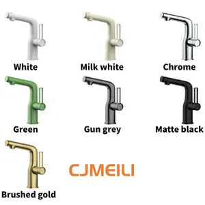 Bathroom Basin Facuet,mixer Tap,brass Waterfall Set,8 Colors thumbnail-4