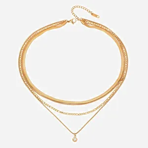 Exquisite Minimalist Waterproof Gold Necklace in High-Quality Stainless Steel thumbnail-2
