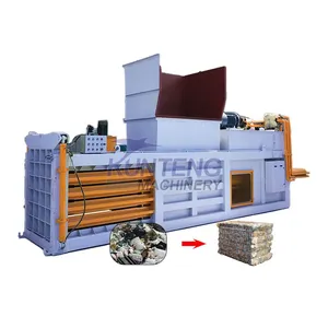 Automatic Waste Clothes,cans,beverage Bottles, Hydraulic Horizontal Baling Machine ﻿EPC thumbnail-1