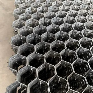Thermostable Carbon Steel Wholesale for Reactor Vessels Flue Gas Lines Custom Cutting 1mx1m Crimp Hexsteel Tortoise Shell Net thumbnail-5