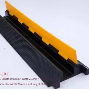 Jiulei Brand Jl-xc-1c1 Road Surface Cable Cover Plate. Dimensions: 1000mm (length) × 265mm (width) × 80mm (height). Inside the Groove: Groove Width 70mm × Groove Height 50mm × 1 Groove thumbnail-1