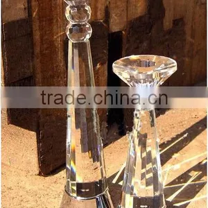 Cone-shaped Crystal Candlestick thumbnail-1