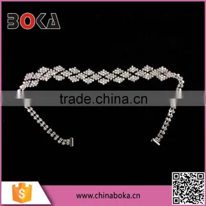 BOKA High Quality Rhinestones Trimming, Rhinestone Wedding Banding Trim, Rhinestone Braclet for the Big Day thumbnail-1