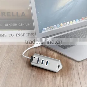 Aluminum Ethernet Port RJ45 Wifi Adapter 3. 0 USB Hub With 3 Port thumbnail-6