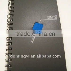 Black Hard Cover Leather Notebook thumbnail-1