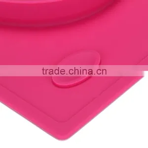 BPA Free 2016 Good Quality One-piece Silicone Rubber Placemat Plate thumbnail-6