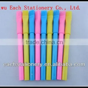 Unsharpened Round Colour Pencil Natural Wooden Color Pencil Children Pencil With Brush thumbnail-1
