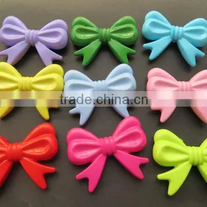 Fashion Mixed Colorful Plastic Acrylic Solid Bows Beads for Chunky Necklace Jewelry thumbnail-1
