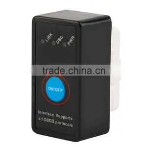 V2.1 MINI ELM327 Bluetooth Power Switch ELM 327 Version OBD2 / OBDII for Android Torque Car Code Scanner FREE SHIPPING thumbnail-3