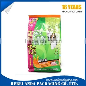 Custom Food Packaging Aluminum Foil Laminated Roll Film/ Flat Bottom Pet Food Bag Zip Lock Bag thumbnail-4