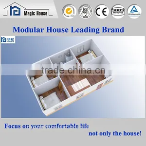 Economical Three Bedroom House Plan/beautiful Decorativemodern Prefab Homes New Fast House Concrete Prefab Light Steel Villa thumbnail-2