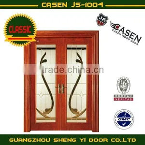 Double Swing Glass Interior Door thumbnail-1