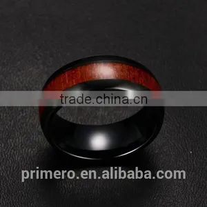 Man's Tungsten Carbide Wedding Rings Top Quality Engagement Wood Desig thumbnail-6