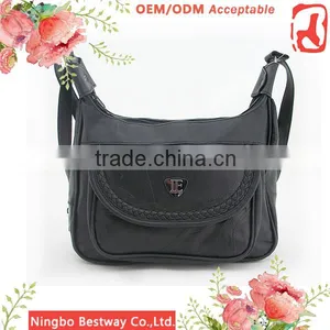 China OEM Order Fashion Genuine Leather Lady Handbag Handmade Patchwork Handbag thumbnail-1