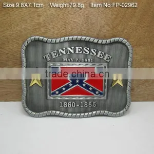 Custom Brand Name Buckle Plate Metal Belt Buckle thumbnail-1