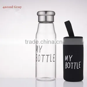 European Whole Foods Custom Design Glass Water Bottle thumbnail-5