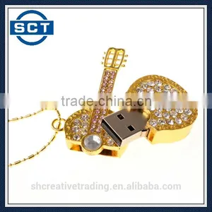 8GB/16GB/32GB Musical Guitar Model USB 2.0 Flash Drive Memory Stick Smart Storage U Disk thumbnail-4