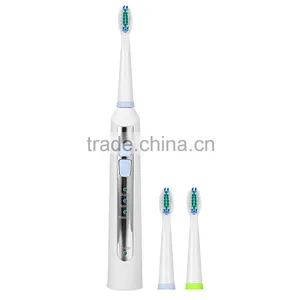 Sonic Electric Toothbrush Rechargable Waterproof With 2 Extra Replacement Brush Heads Charging Station US Plug SV030696 thumbnail-2