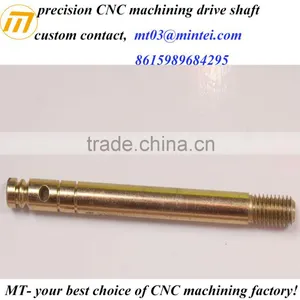 Precision Machining Yellow Zinc Plated Micro Drive Shaft thumbnail-1