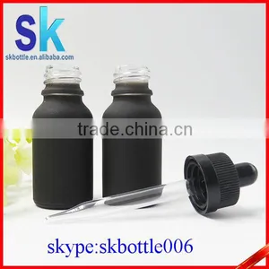 Black Matte Glass 30ml Dropper Bottle for Smoke Oil Supplier's Choice thumbnail-2