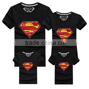 Pure Cotton Short Sleeve Parent-child Outfit Lovers T-shirts thumbnail-5