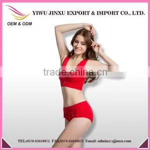 Fancy Seamless Women Lace Bra and Underwear Sexy Sports Bra Panty Set thumbnail-1