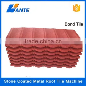 2016 New Design Zinc Plate Colorful Stone Coated Metal Roofing Tile thumbnail-1