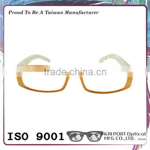 Heat Transfer Foil Pattern and Crystal Coating Optical Frames thumbnail-3
