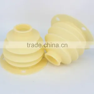 KS 3 Layers Yellow Flange Oil Bellows With Holes Warp Knitting Machine Spare Parts thumbnail-1