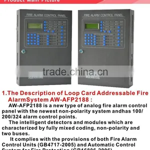 2 Wire 100 Addresses Addressable Fire Alarm Control Panel Connect Addressable Parts thumbnail-2