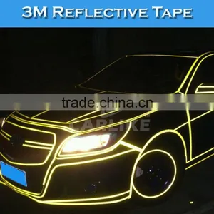 1.5CMx45.7M 3M Removable Vinyl Sticker Real 3M Reflective Car Sticker thumbnail-5
