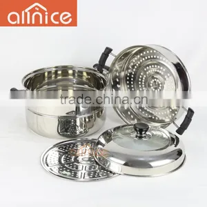 Factory 201material 2/3/4 Layers Stainless Steel Steamer Pot thumbnail-3