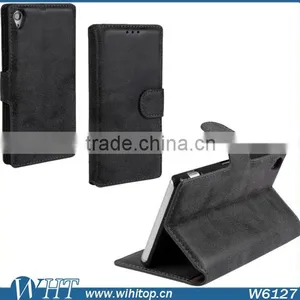 Factory Wholesale Retro Wallet Style for Sony Xperia Z3 Case Leather Cover thumbnail-4