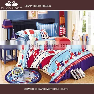100% Cotton Pigment Print New Colorful Car Design Baby Bedding Sets thumbnail-1