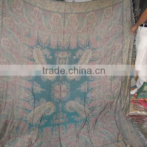 Indian Vintage Paiseley Designs JAMAWAR Woolen Throws Bedspreads~Specially Designed for Winters to Keep You Warm Very Warm thumbnail-1