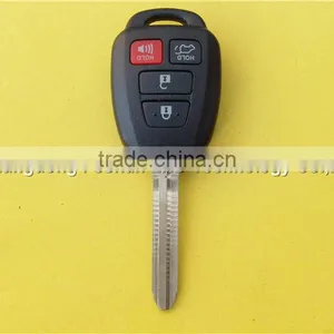 Replacement Key 3+1buttons Toyota Remote Car Key Fob Shell With Sticker and no Logo thumbnail-2