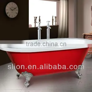 Boat Shape Freestanding Bathtub With Legs thumbnail-1